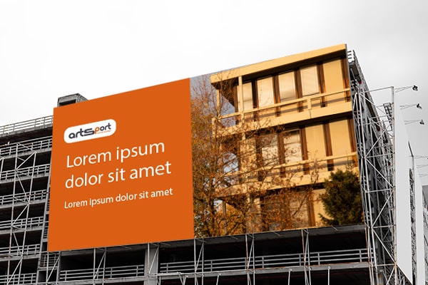 Lona publicitaria de gran formato - Soporte publicitario para exterior e interior